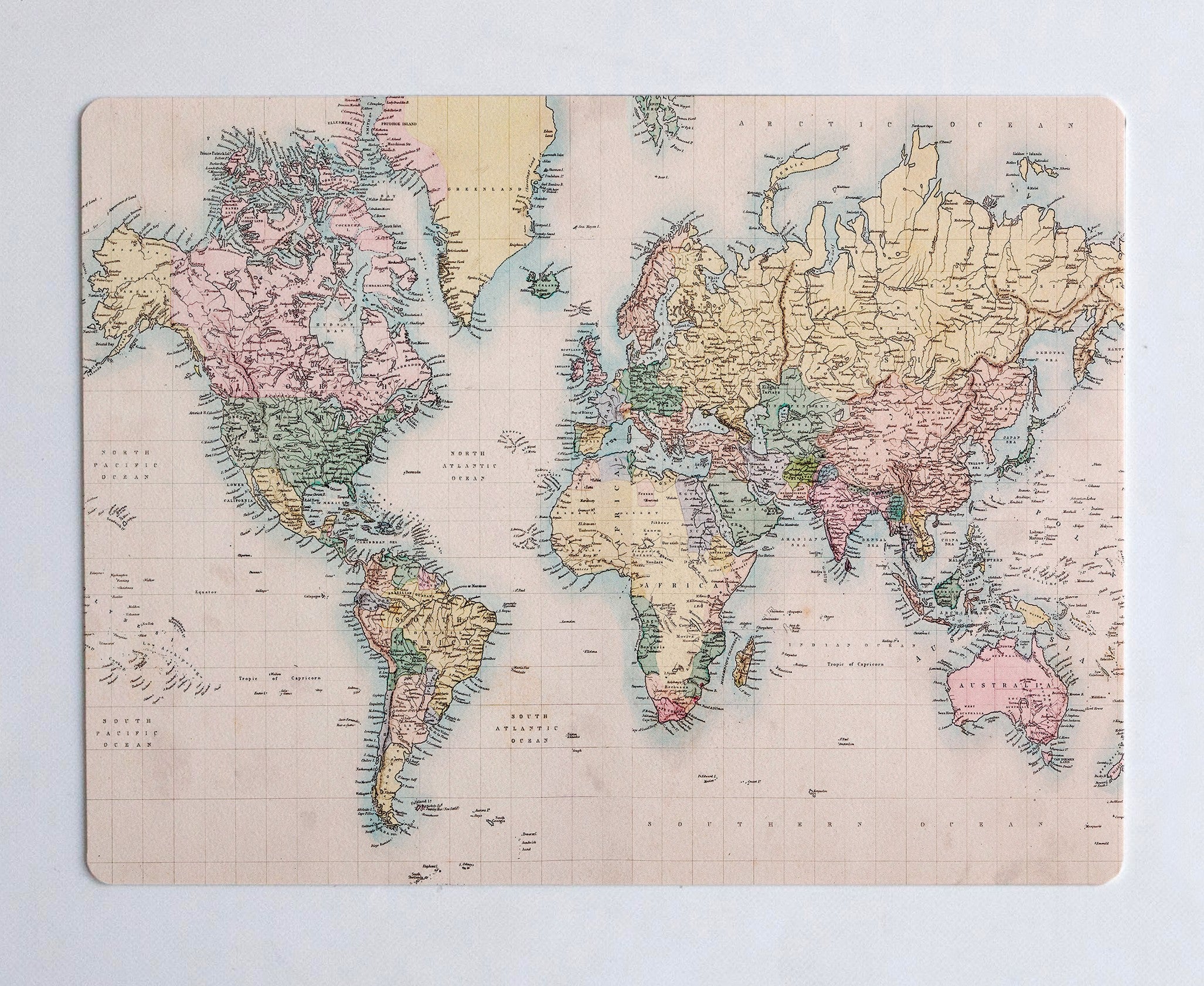 Desk Mat Map