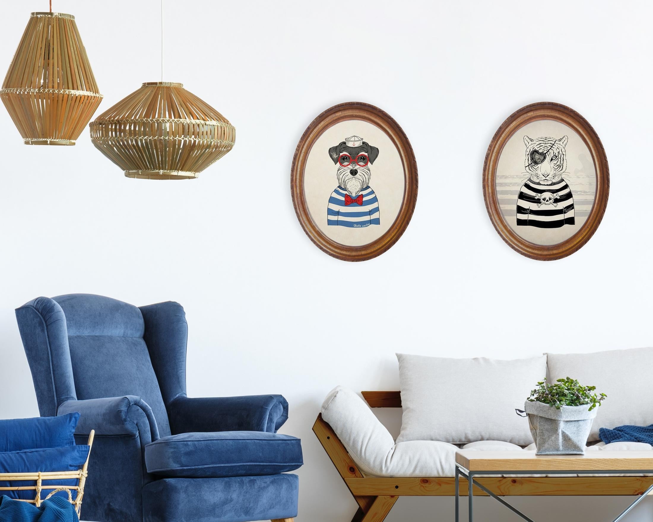 Decoración Vertical Hello Sailor