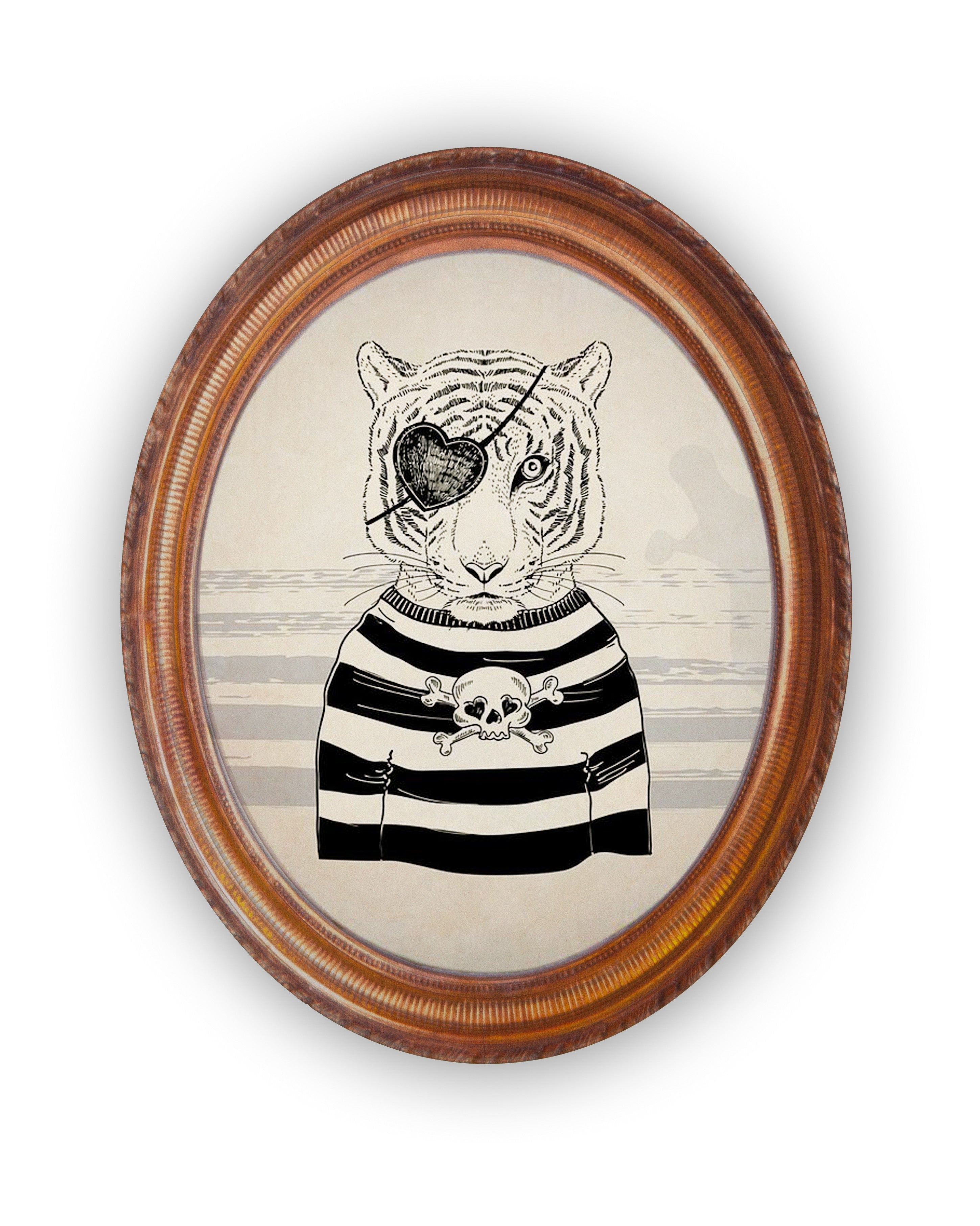 Decoración Vertical Pirate Tiger