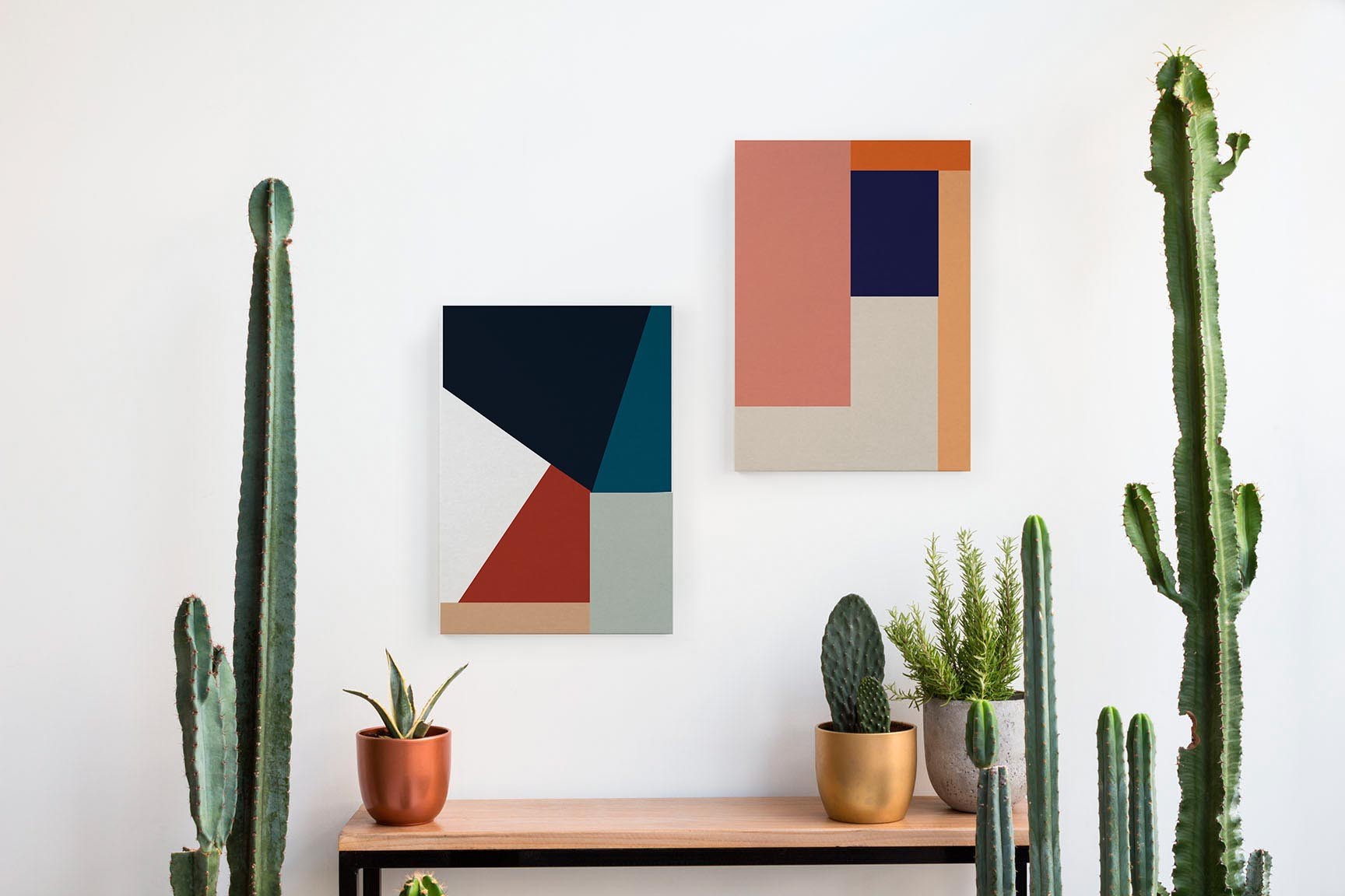 Lienzo Geometric Rose