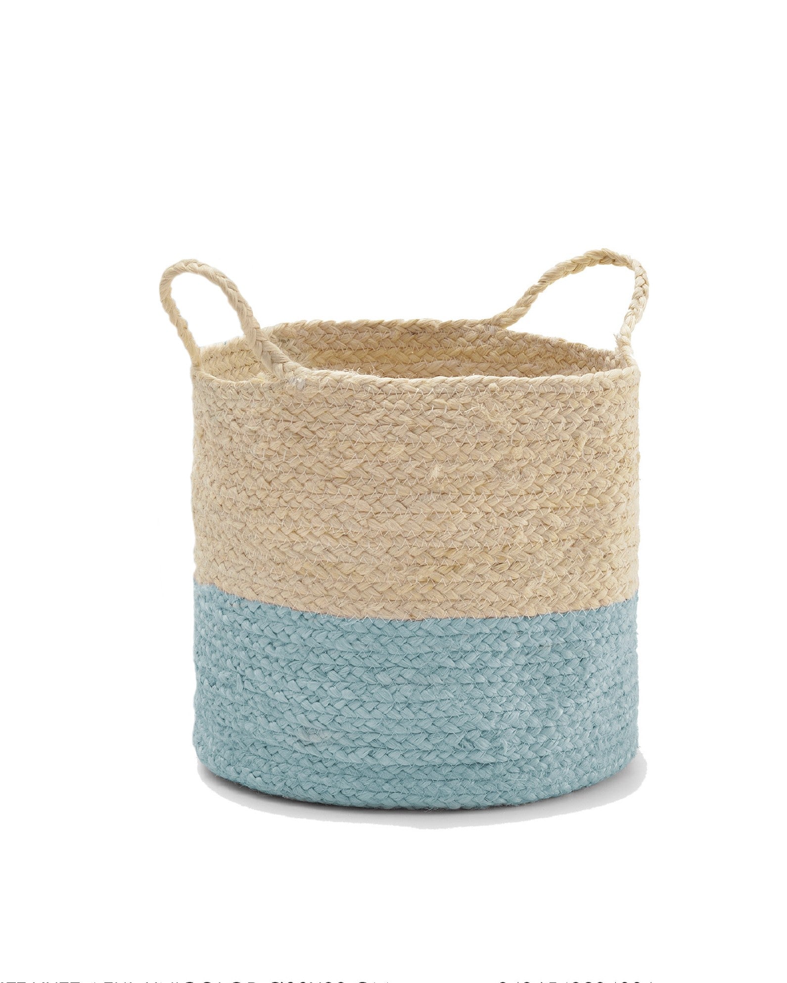 Cesta de Yute Azul