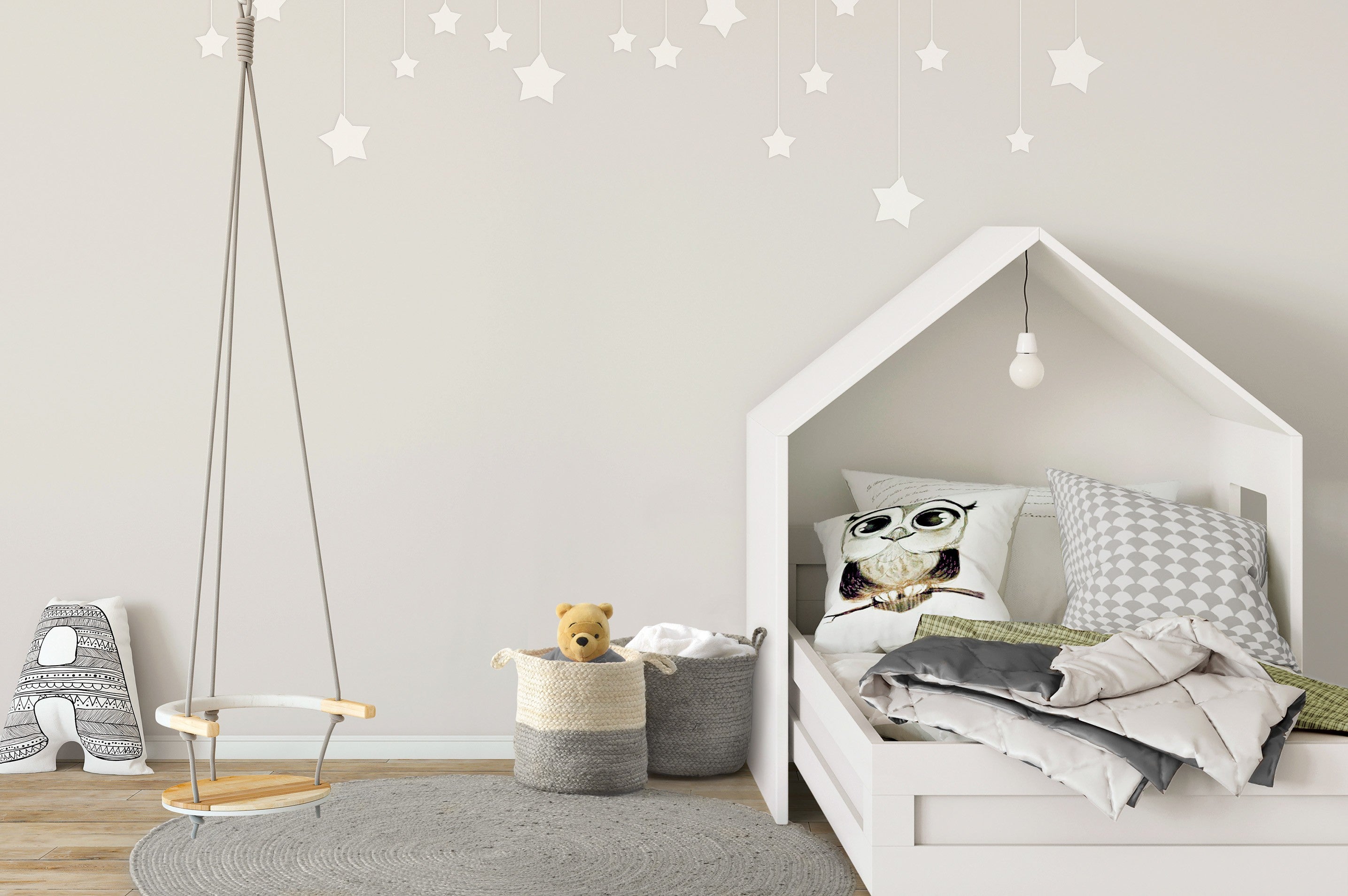 Cesta de Yute Gris