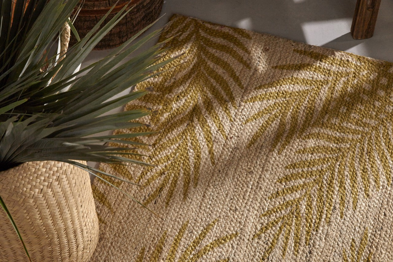 Alfombra Yute Leaves
