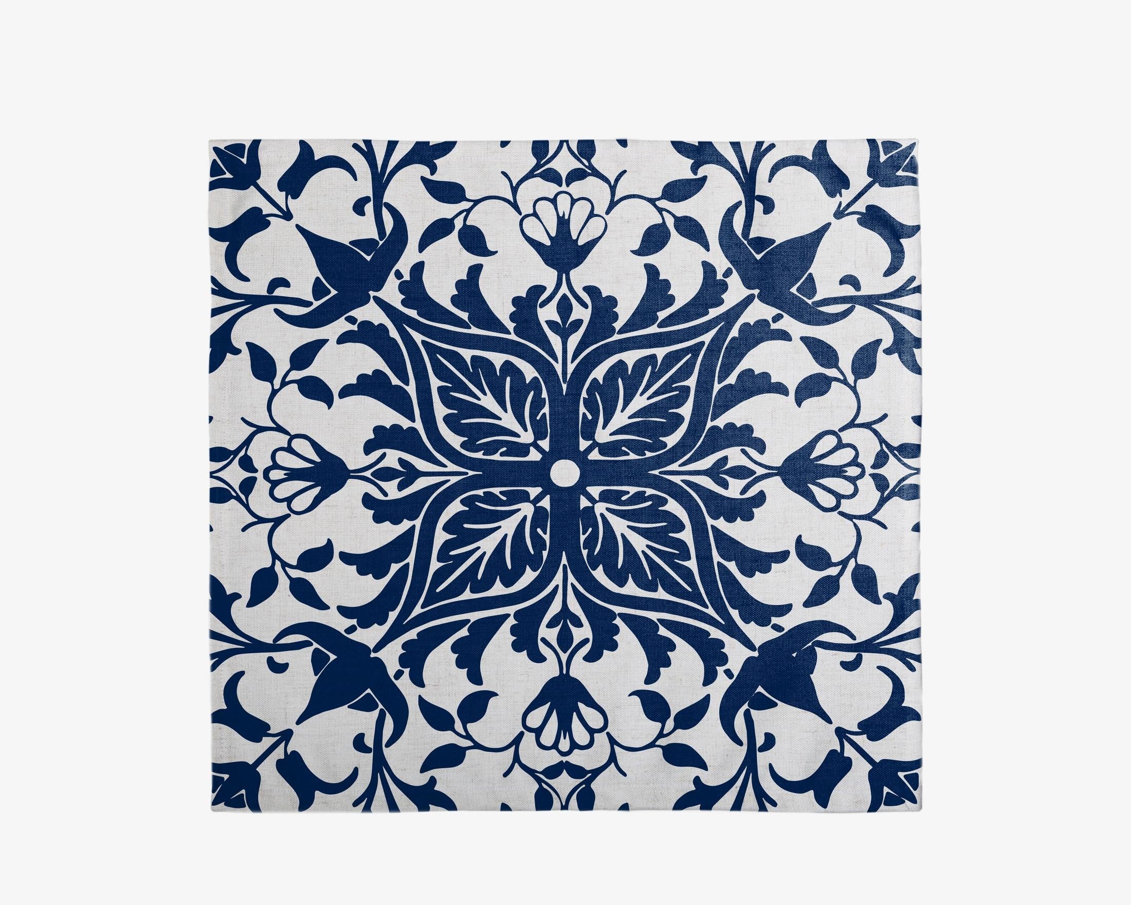 Linen Napkin Set (Marine Leaf)