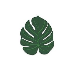 Alfombra de Linoleo (100x80) (Monstera)