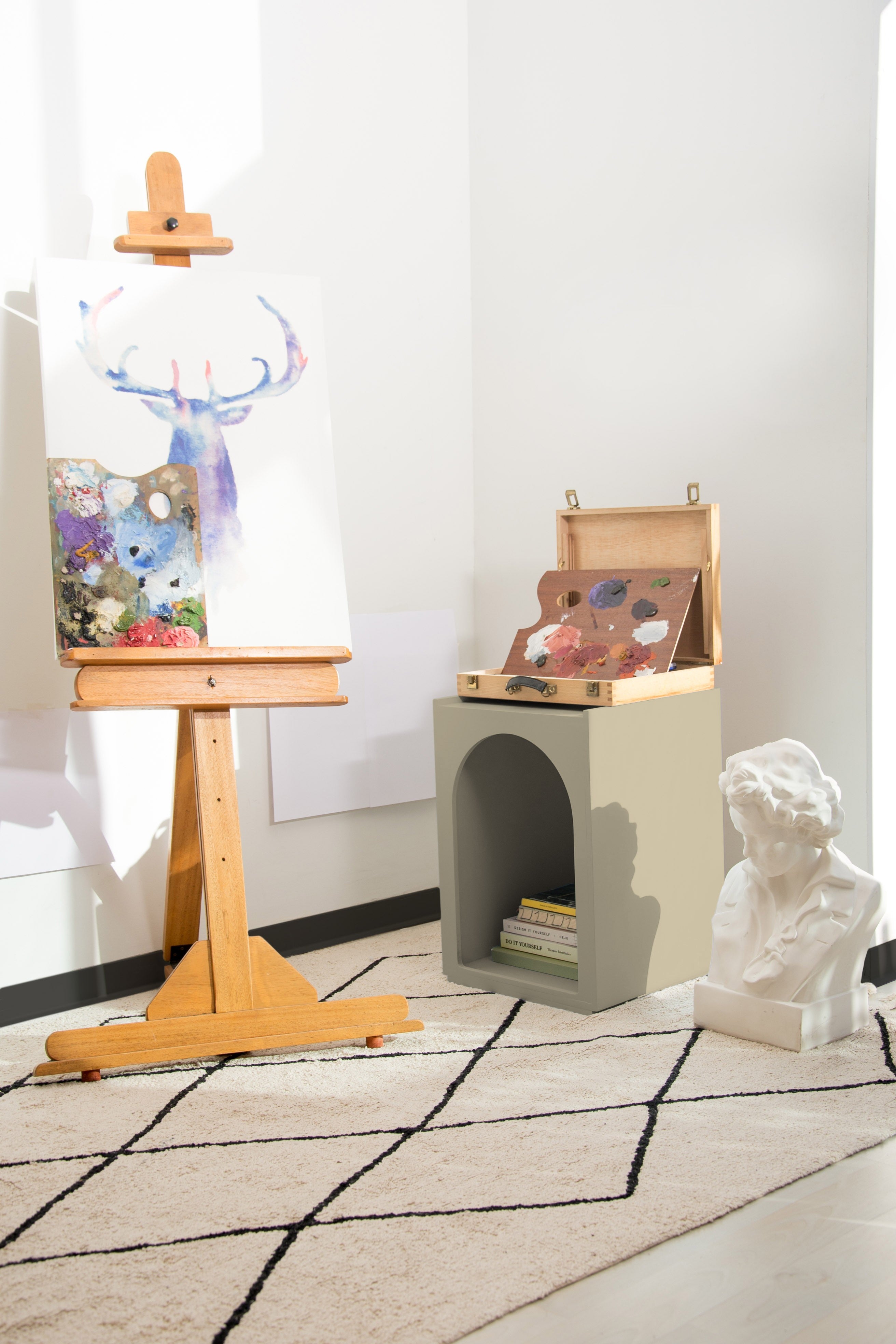 Mueble ordenación arco taupe