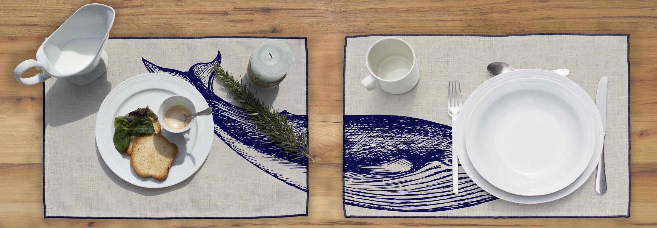 Set 2 Manteles individuales (Blue Whale)