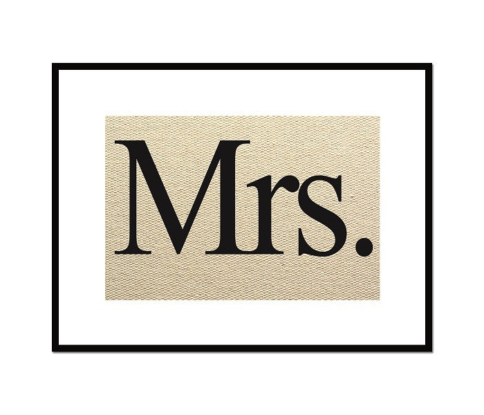 Lienzo Mr. and Mrs.