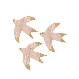 Wooden Birds (Yellow)
