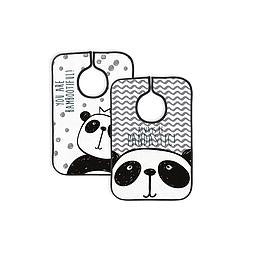 Set 2 Baberos (Panda Bamboo)