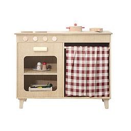 WoodenKitchen (Red Vichy)