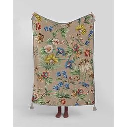 Manta 130x170 Decorada (Beige Amazonia)