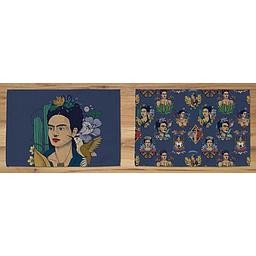 Set 2 Manteles Individuales Lino (Frida Faces)