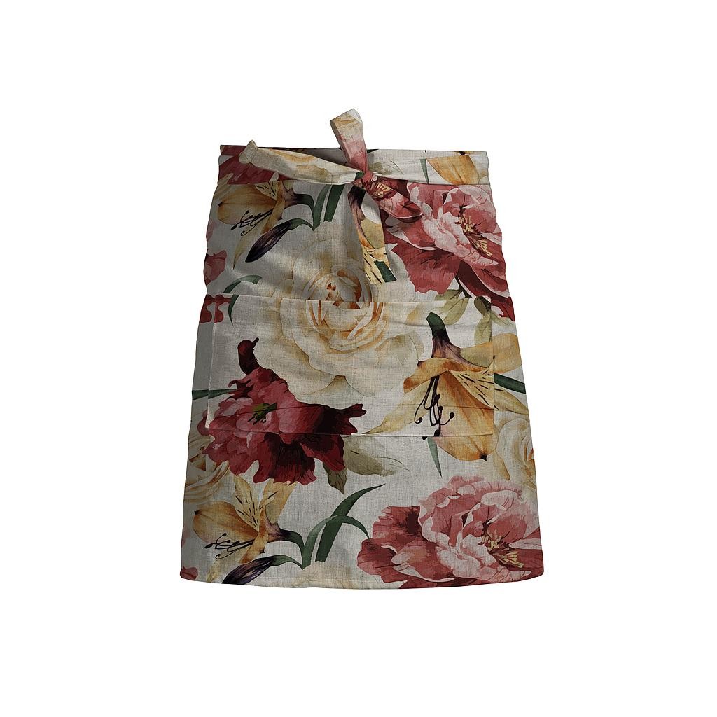 Delantal de Lino (Spring Flowers)