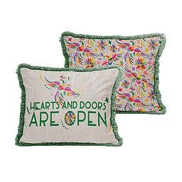 Cojin 50x35 Fleco (Hearts and Doors)