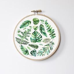 Stitch Hoop (Leaves)