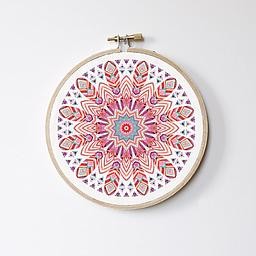 Stitch Hoop (Feather Mandala)