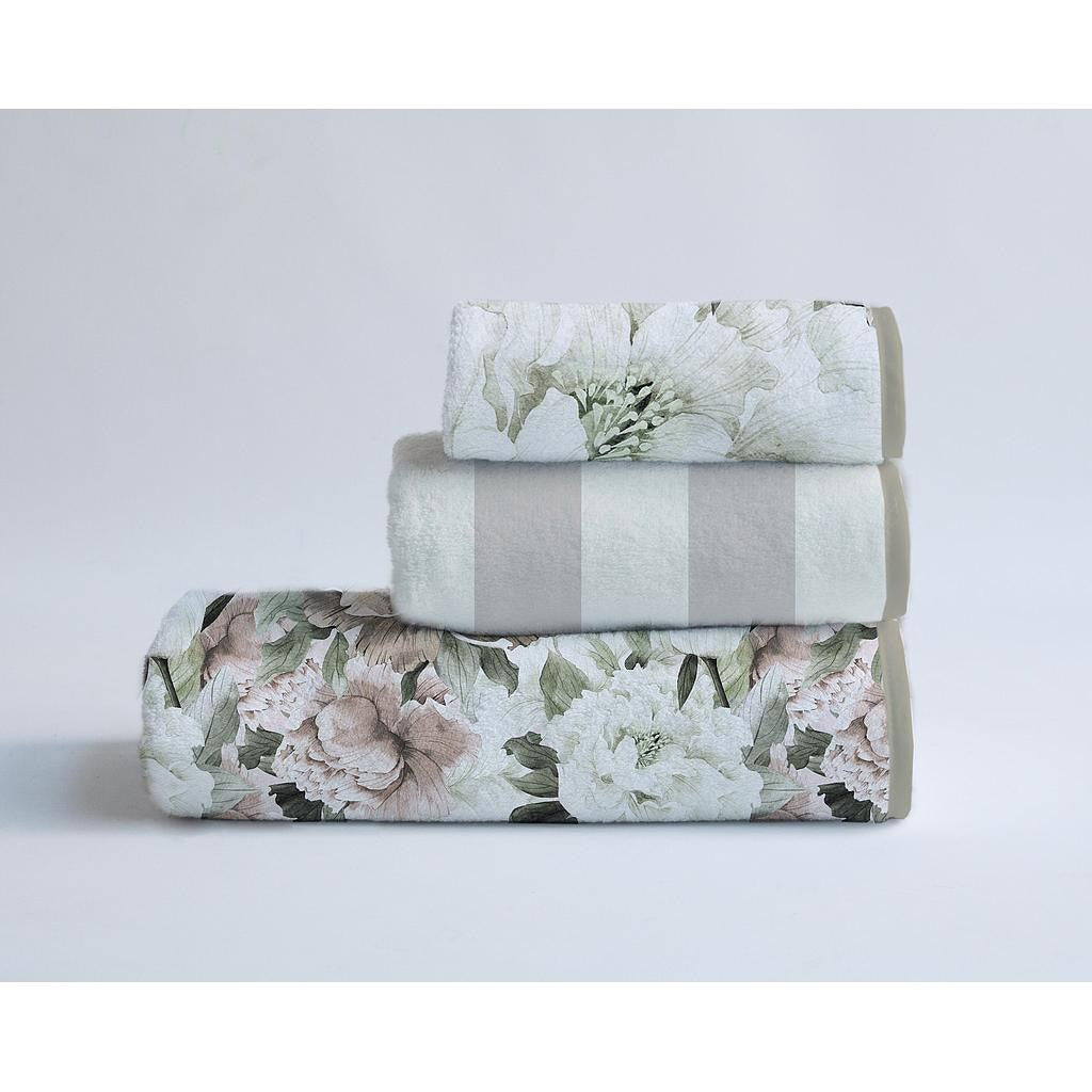 Toalla Hogar Rizo Plus (Beige Flowers)