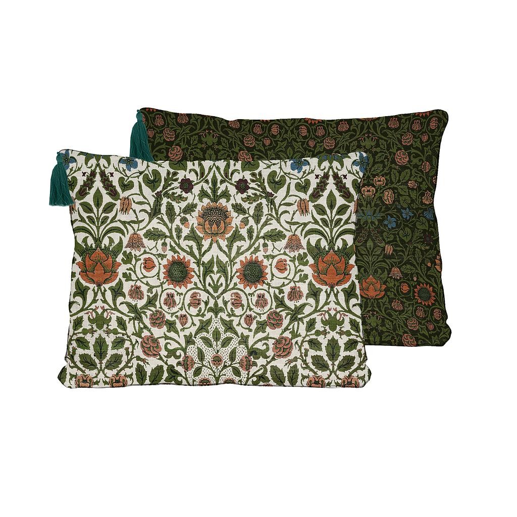 Cojin 50x35 Lino Borlas (Williams Garden)