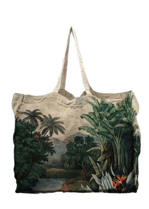 Linen Bag (Tropical Jungle)