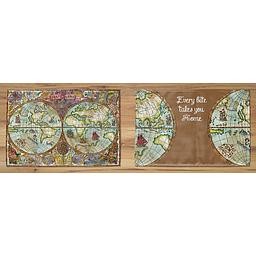 Set 2 Manteles Individuales Lino (Worldmap)
