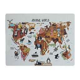 Desk Mat (Animals Worldmap)
