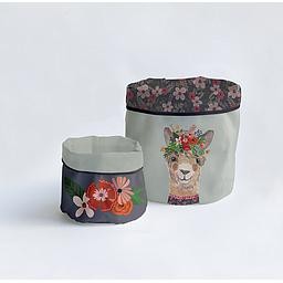 Set 2 Cestas (Floral Llama)