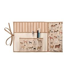 Roll Up Pencil Case (Dog Types)