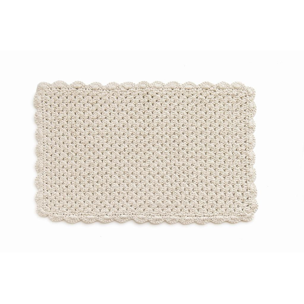 Knitted Rug 60x90 (Beige)