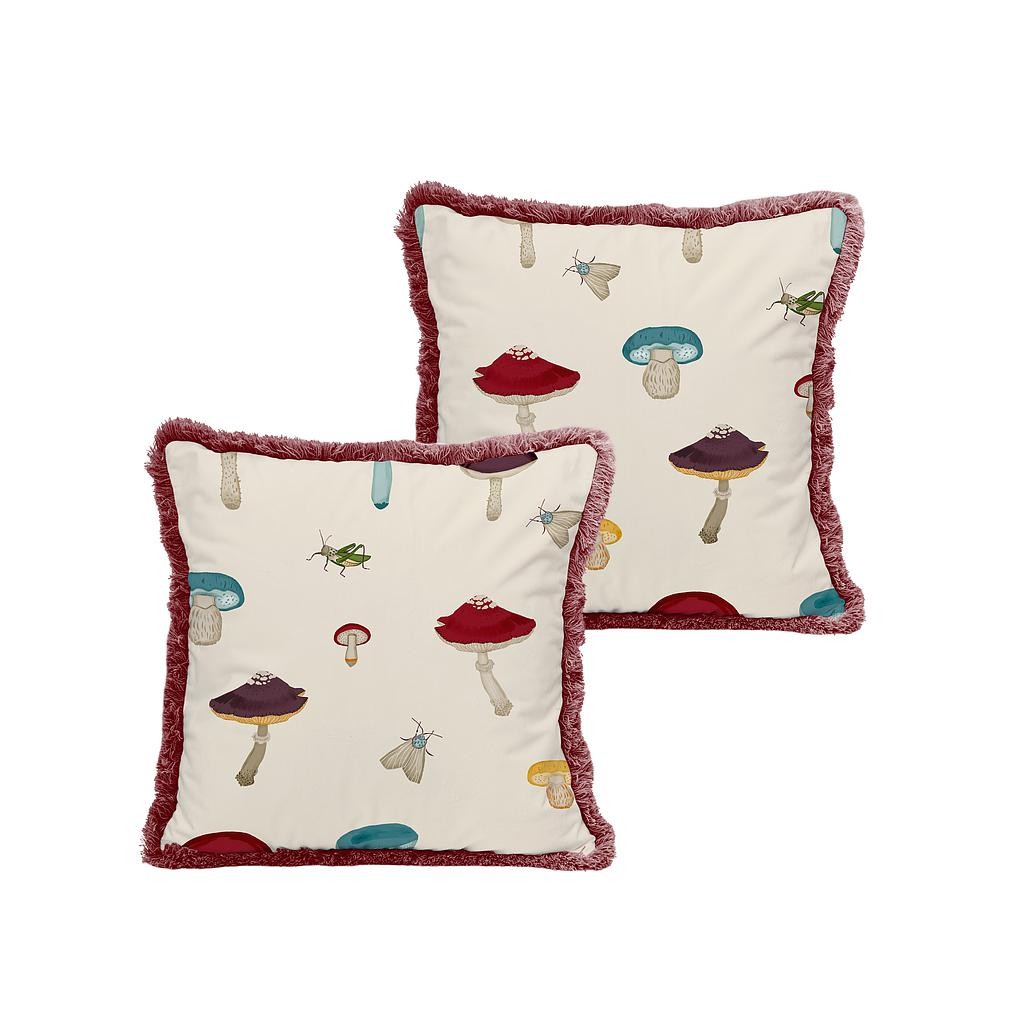 Cojin Terciopelo Fleco 45x45 (Bush)