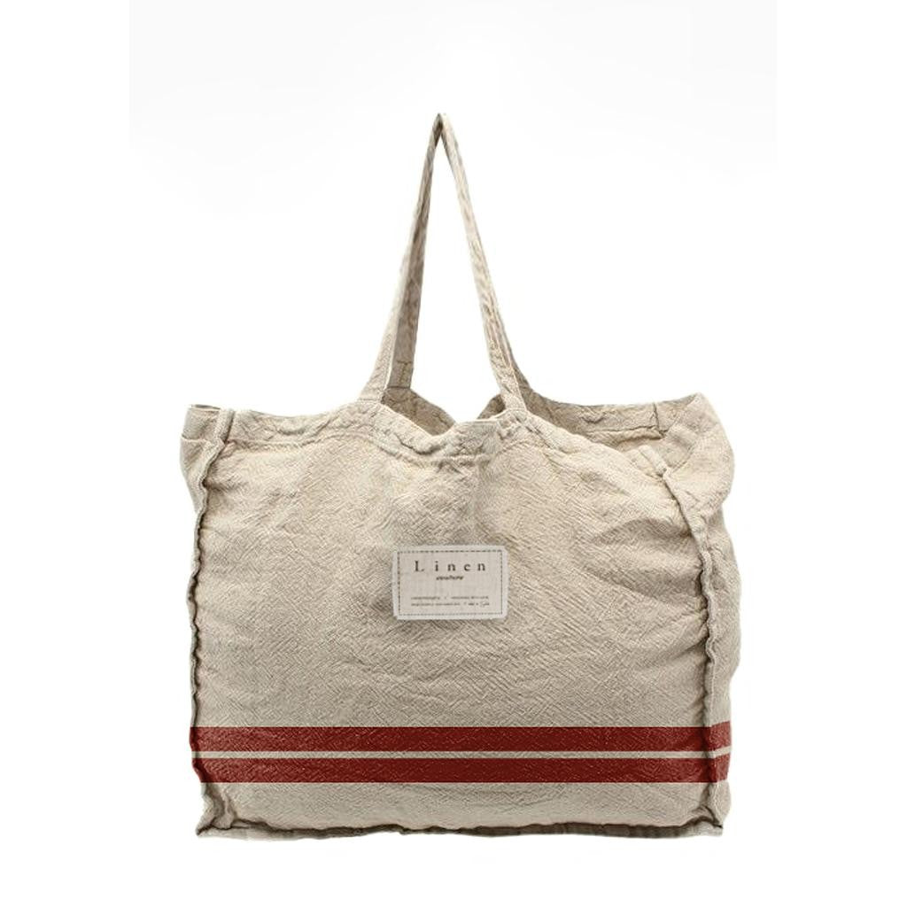 Linen Bag (Red Stripes)