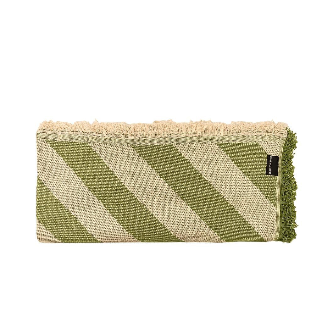 Colcha 240X240 (Green Lines)