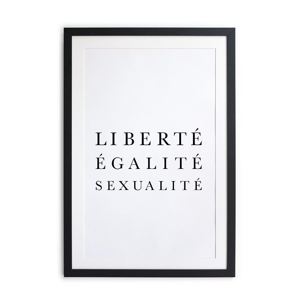 Cuadro Moldura Negra 40x30 (Liberte)