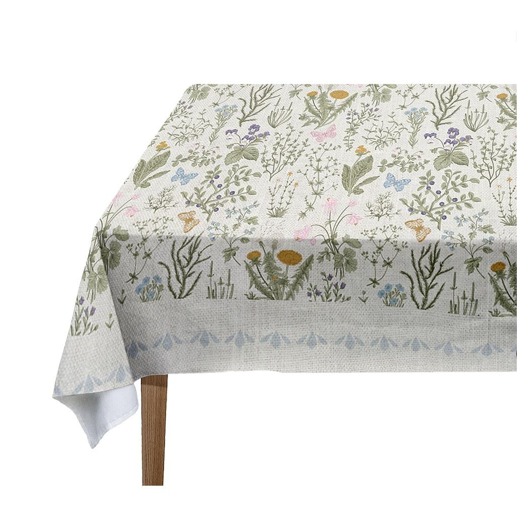 Mantel de lino 140x140 (Botanic Herbs)