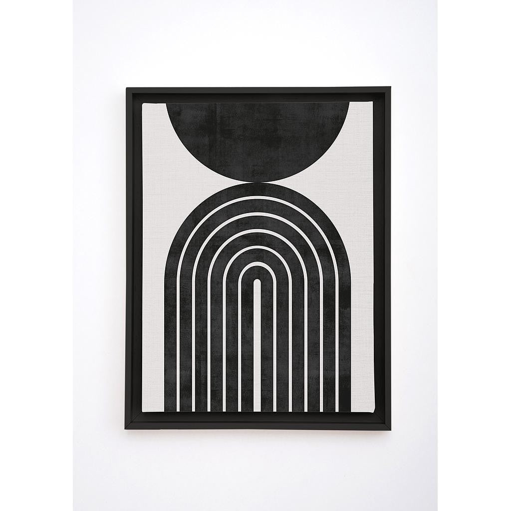 Floating Frame 60x40 (Black Geometric)