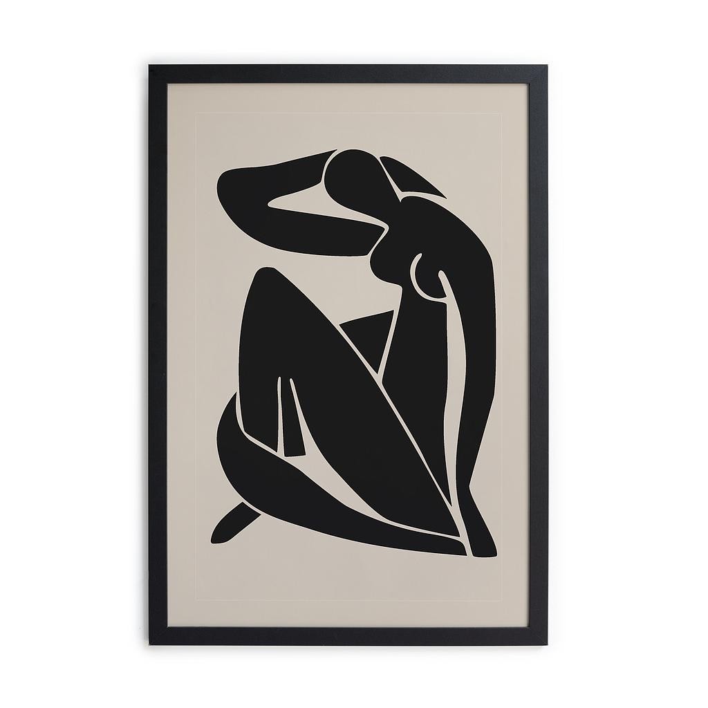Cuadro Moldura Negra 40x30 (Matisse Woman)