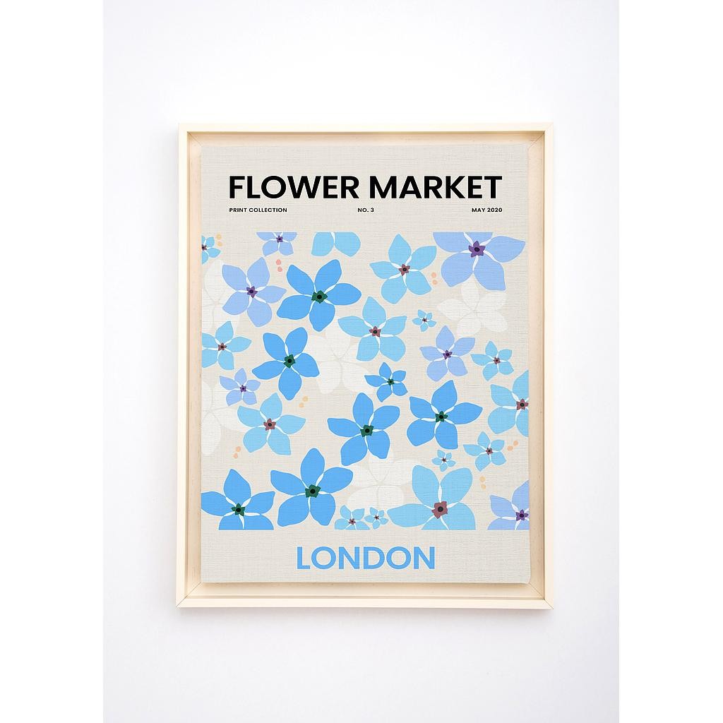 Floating Frame 60x40 (Flower London)