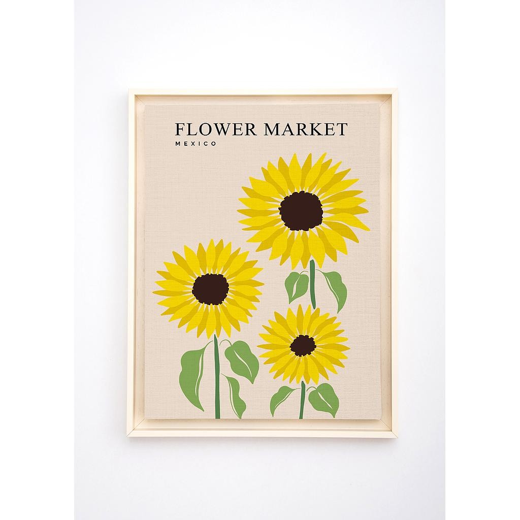 Floating Frame 60x40 (Flower Mexico)