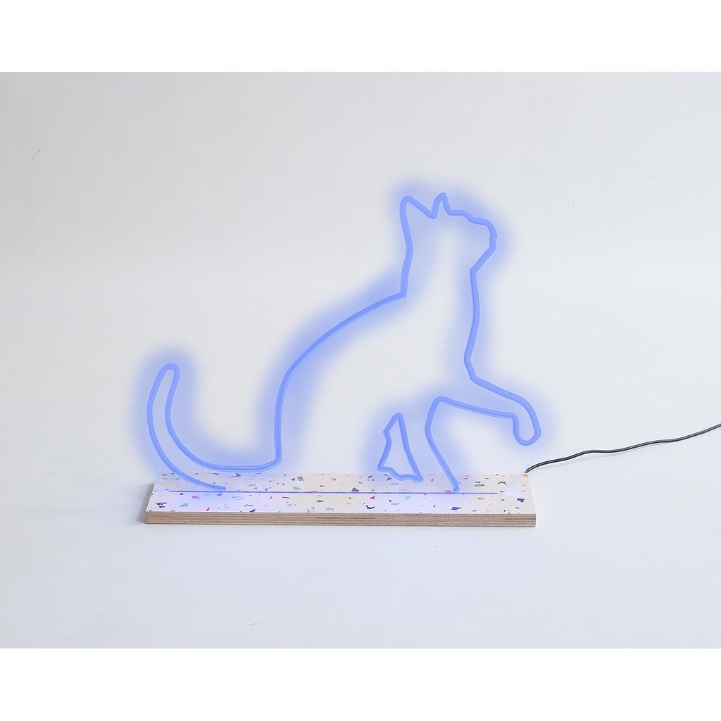 Neo Neon Cat (Azul)