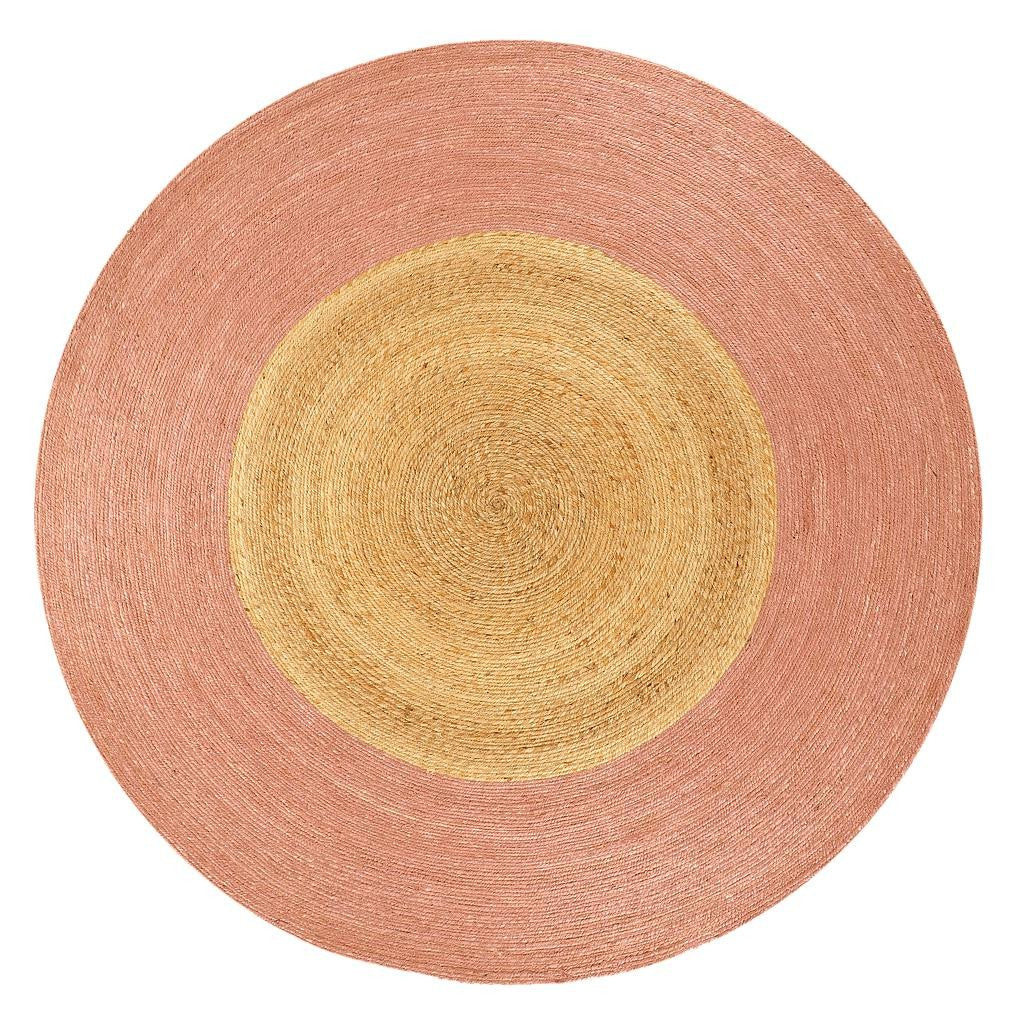 Yute Bicolor Rug 140 (Rose)