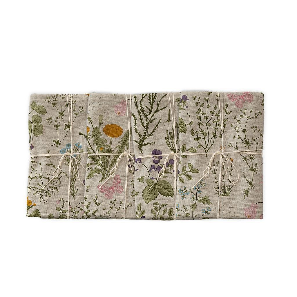 Linen Napkin Set (Botanical)