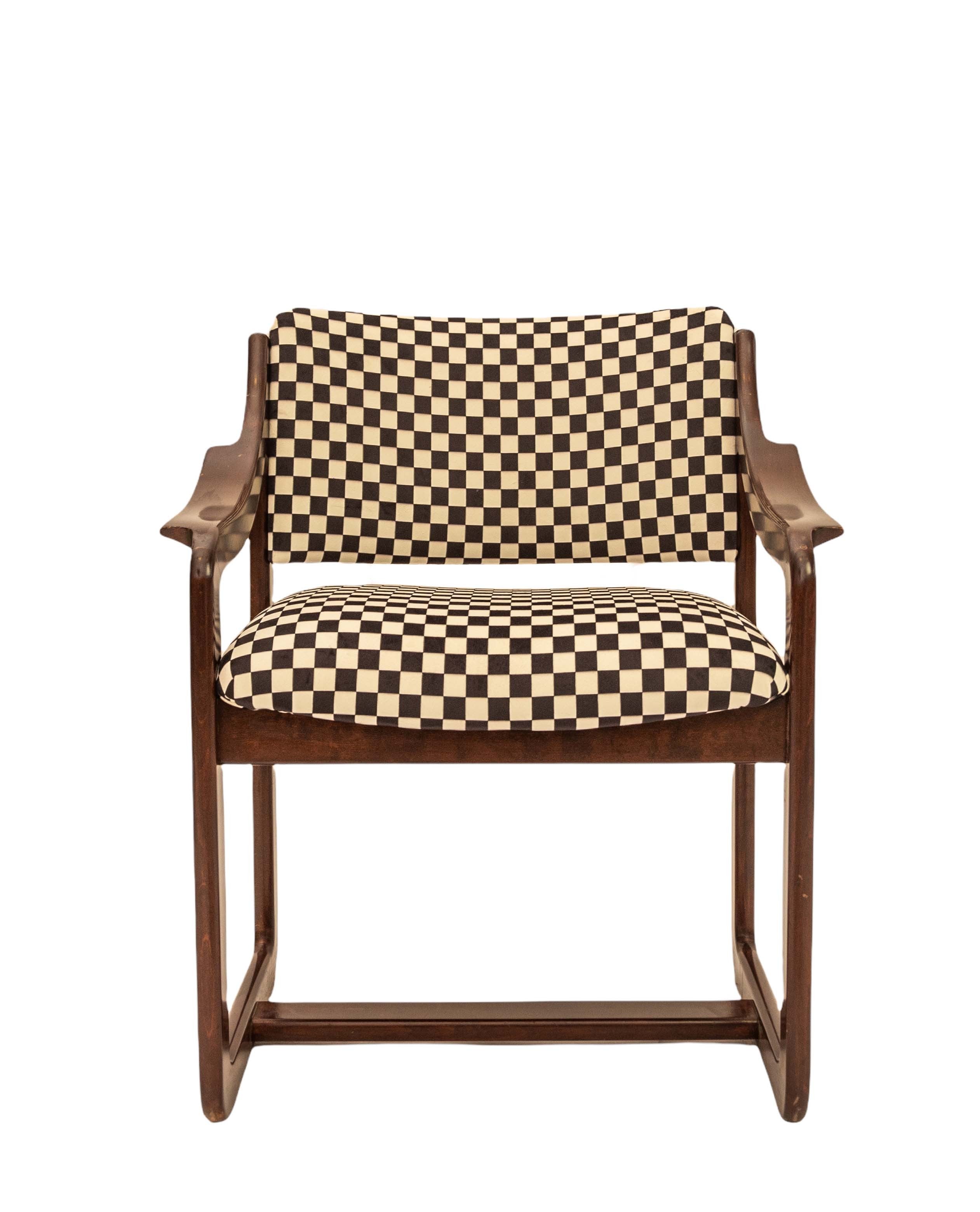 Silla años 70  Clasic Damero