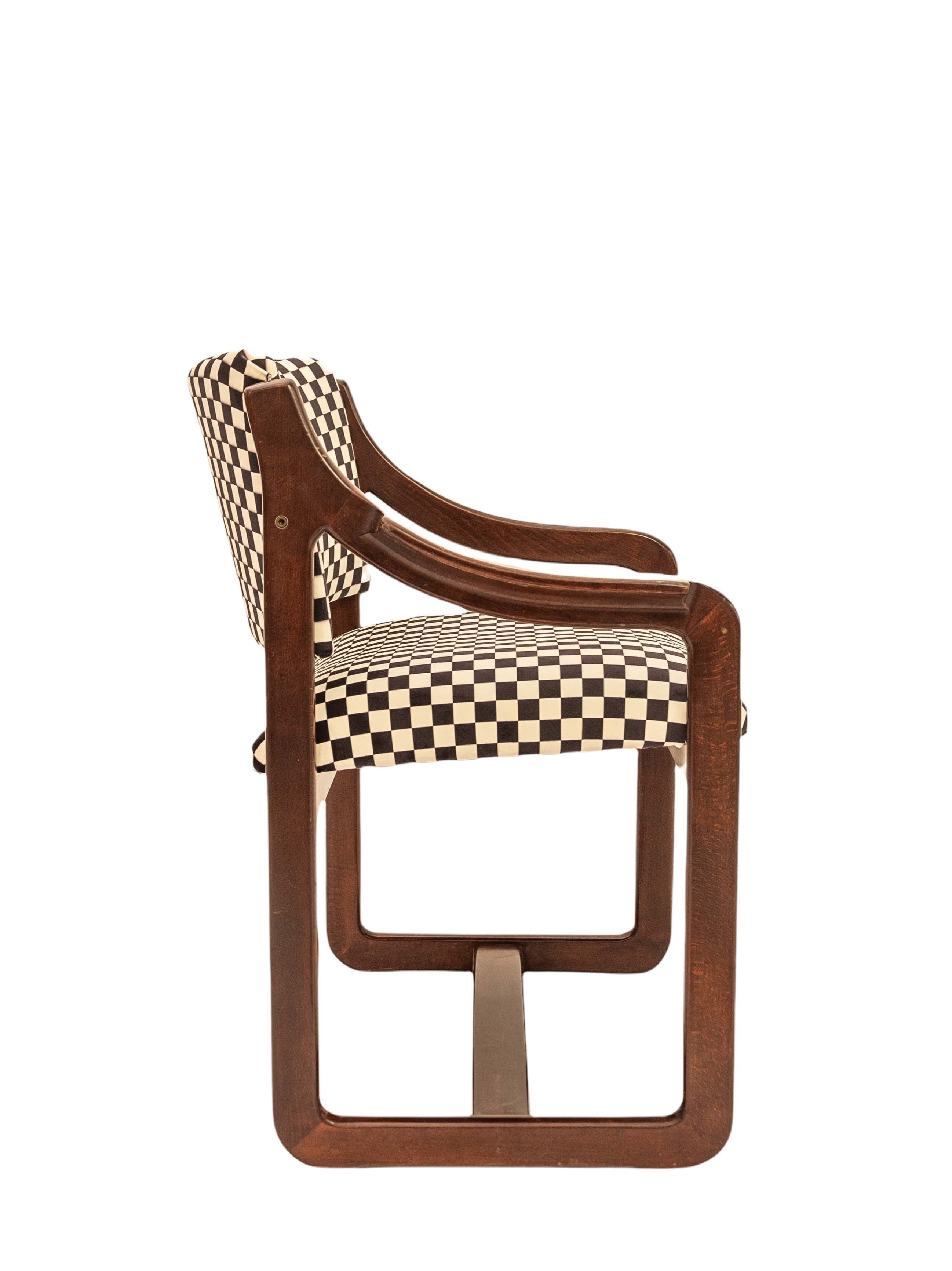 Silla años 70  Clasic Damero