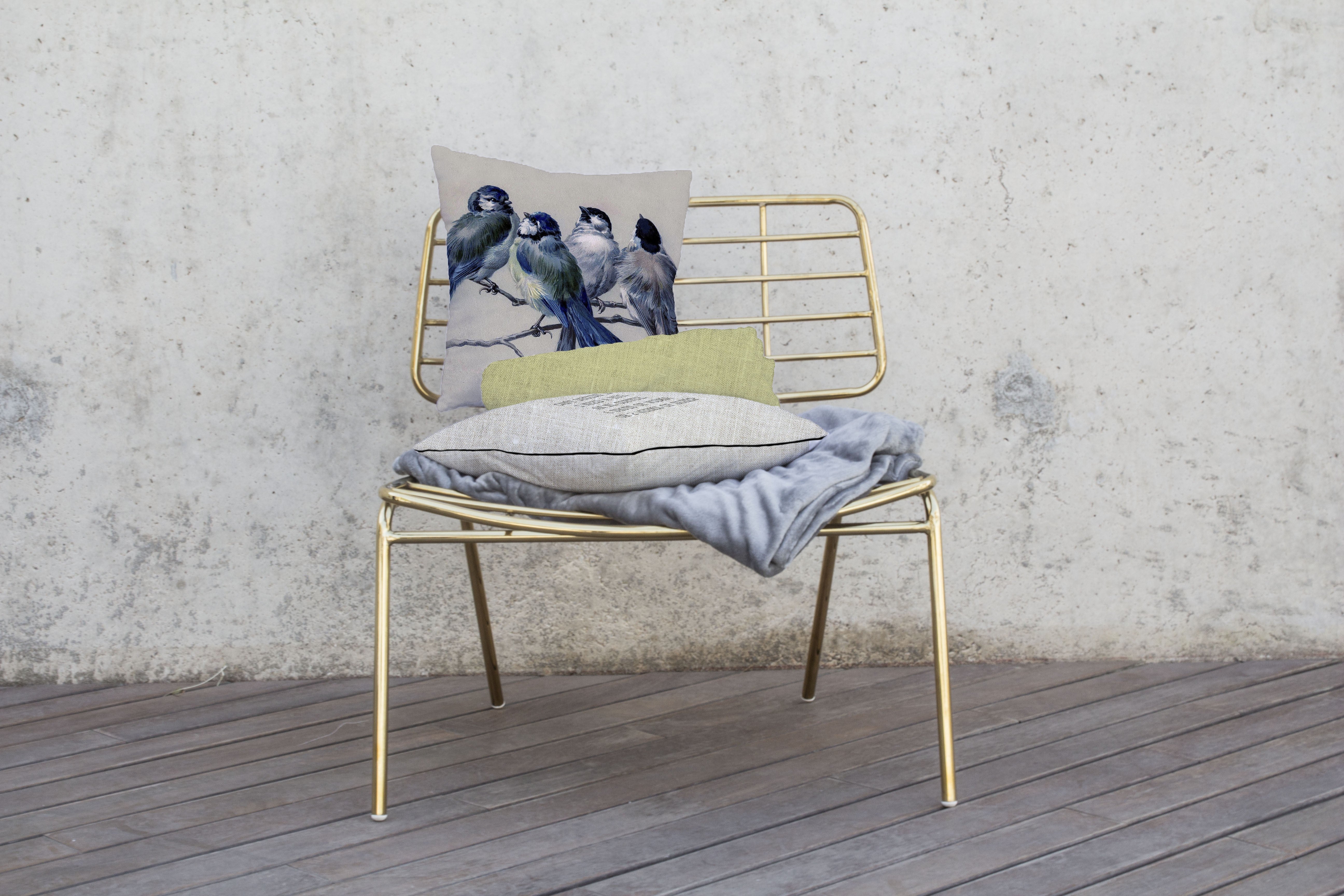 Cojin 45x45 (Blue Birds)