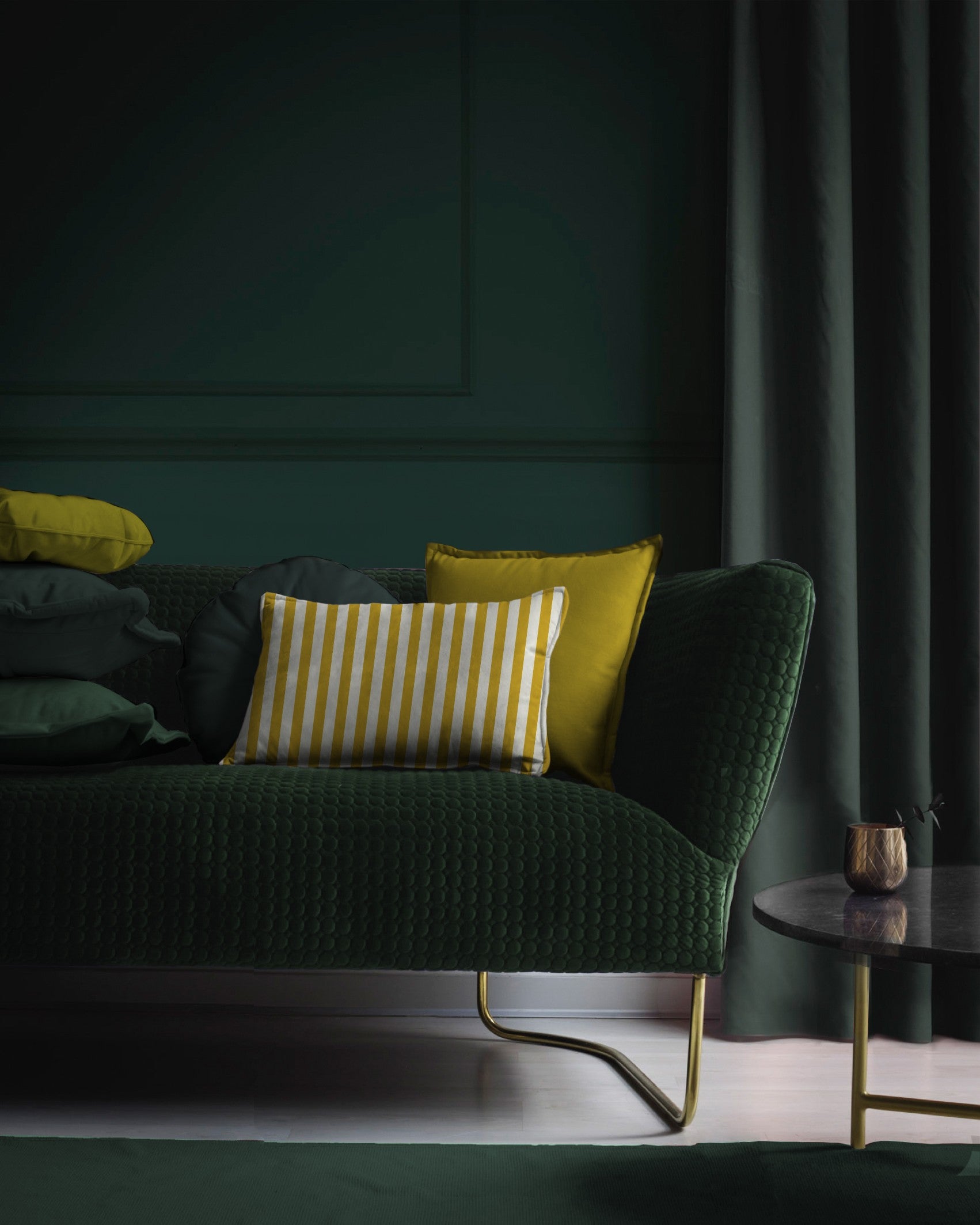 Cojin Terciopelo 45x45 (Yellow)