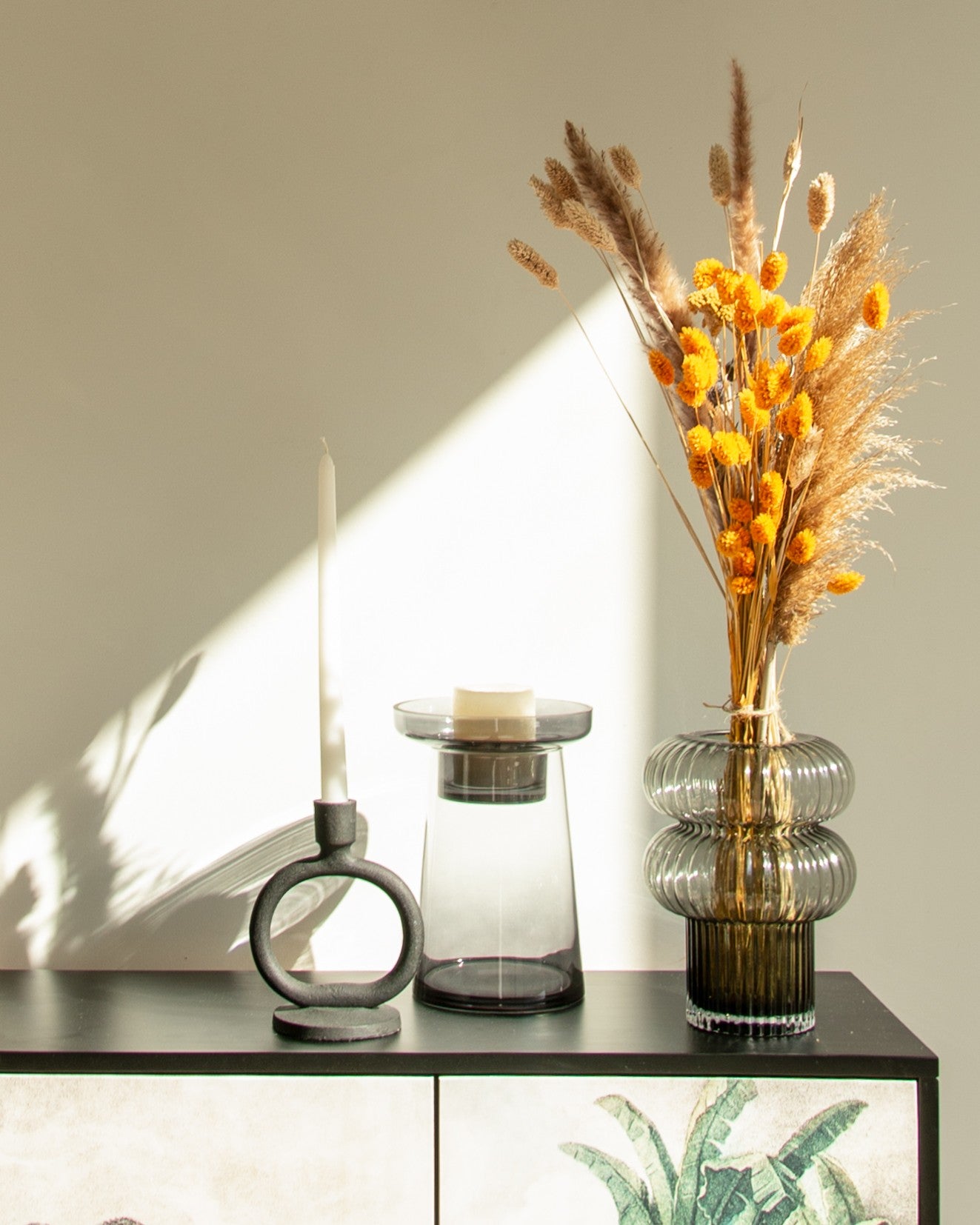 Glass Candle Holder