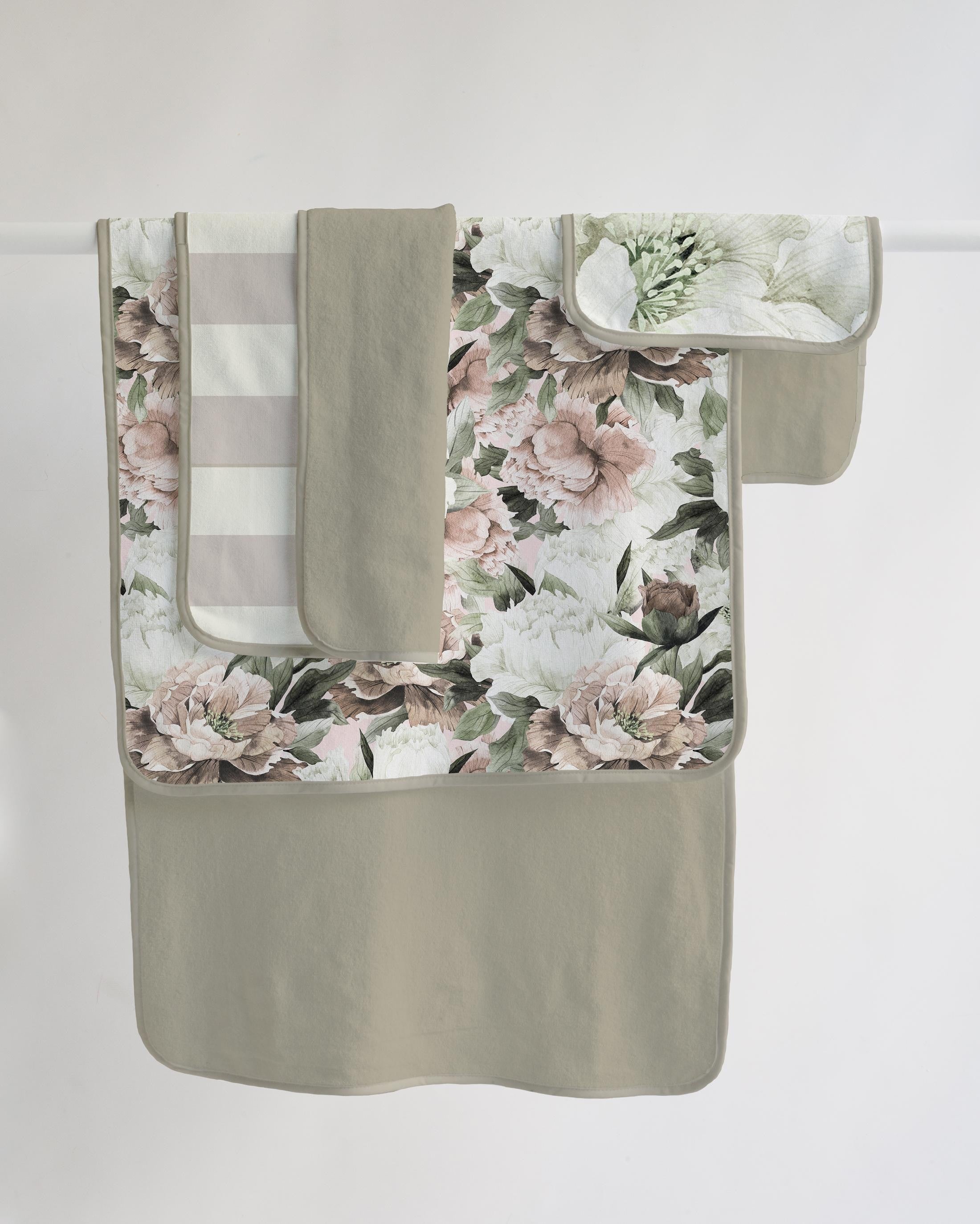 Toalla Hogar Rizo Plus (Beige Flowers)