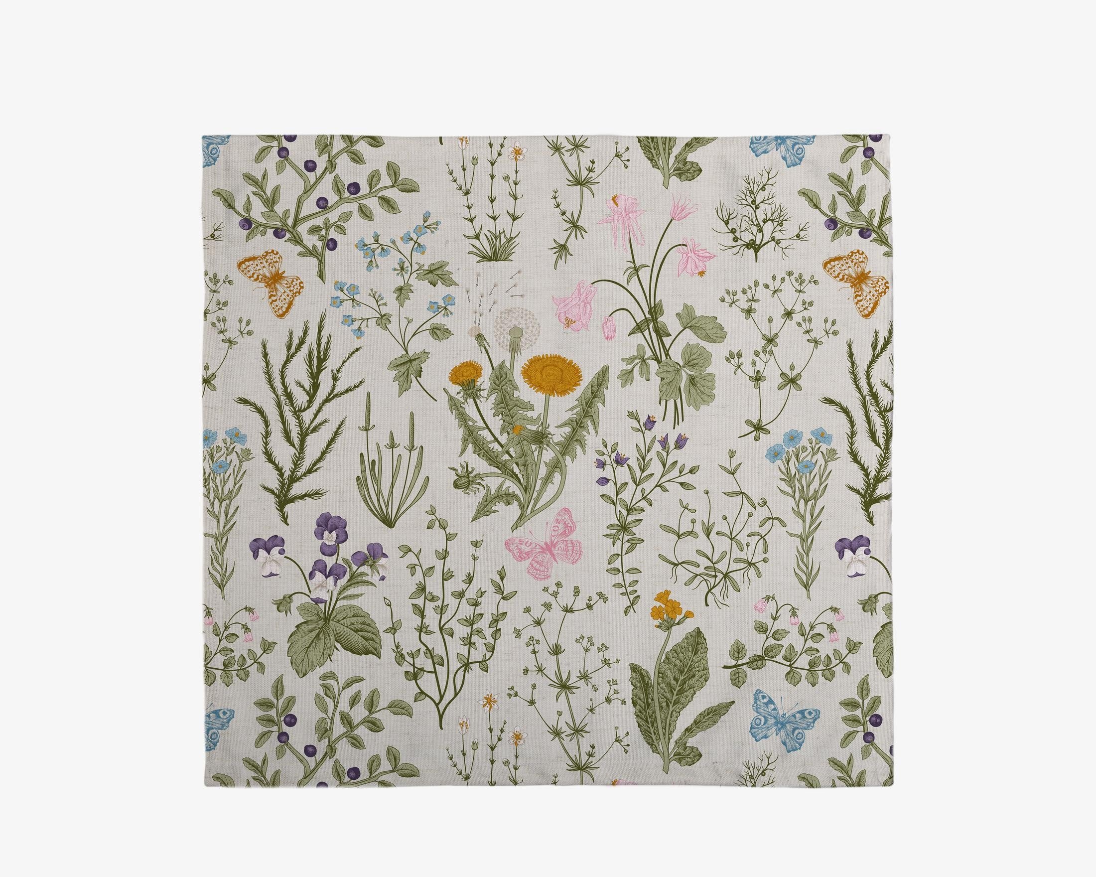 Linen Napkin Set (Botanical)