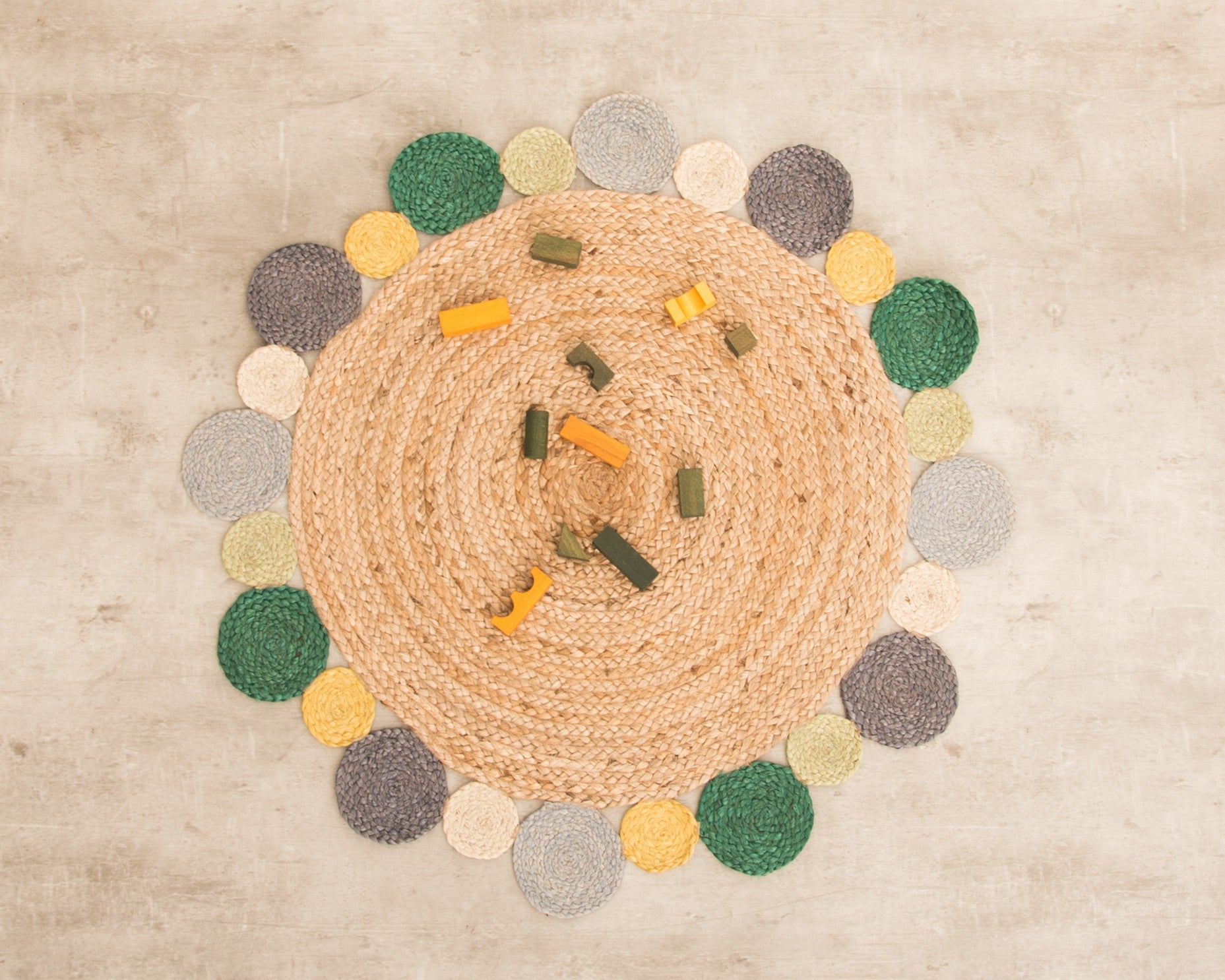 Crown Rug 90 (Yellow - Green)