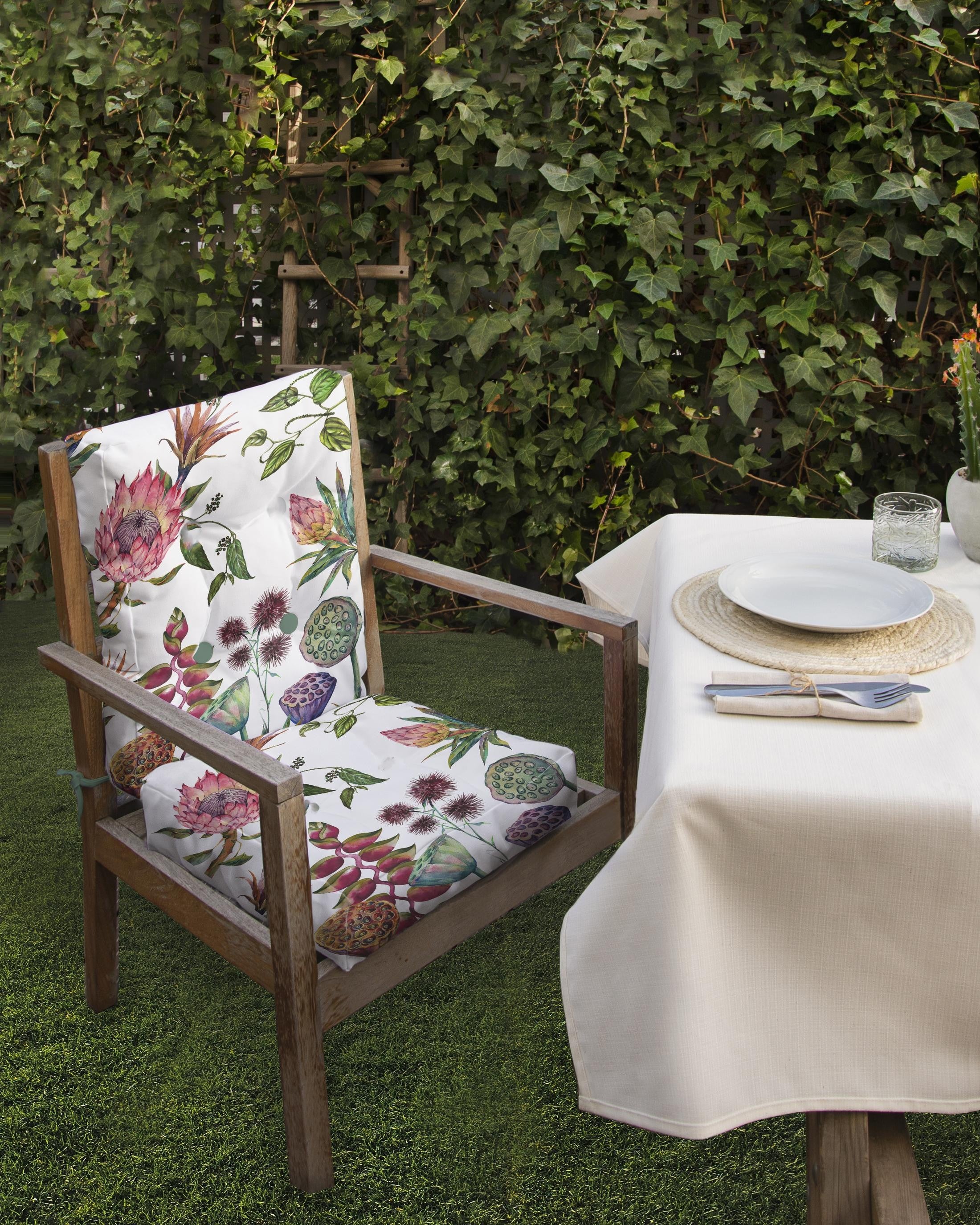 Cojin Silla 105x45 (Flores Salvajes)
